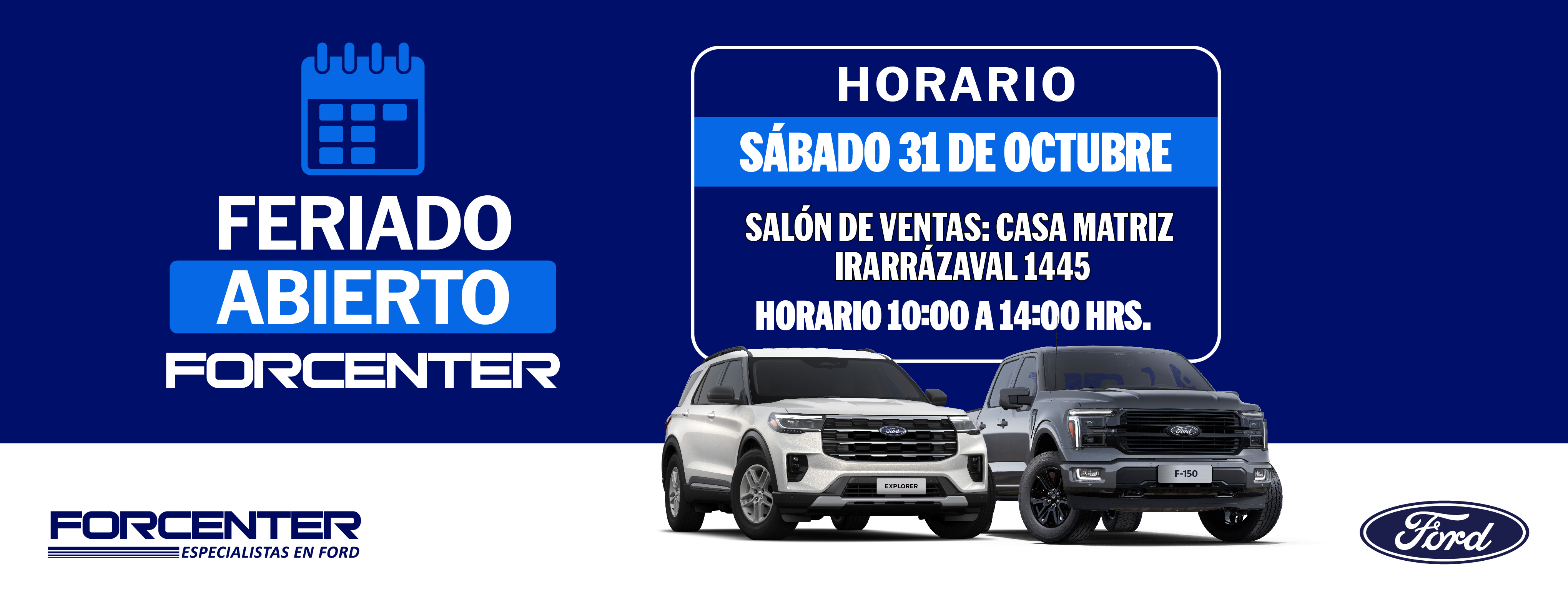Feriado Abierto FORCENTER